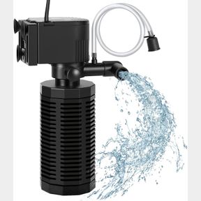 AQUARIUM INTERNAL FILTER FOR 30~100 GALLONS - ULTRA-QUIET FISH TANK FILTERS 400GPH SUBMERSIBLE POWER PUMP FILTER WITH BIOCHEMICAL