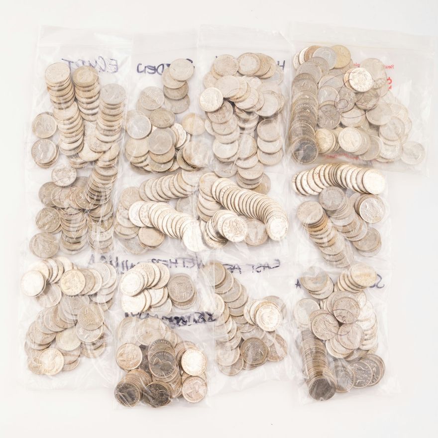 George VI - Elizabeth II, Sixpence, 1948 - 1963,  F - EF