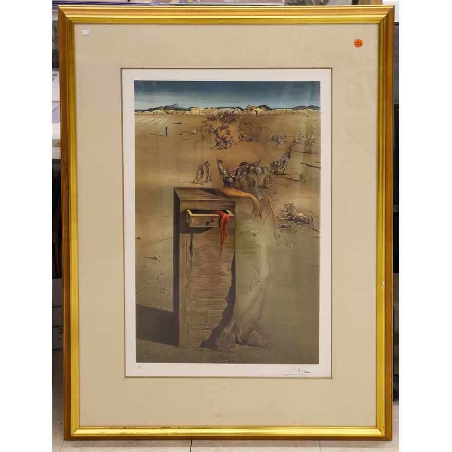 After Salvador Dali ''Espana'' S/N Lithograph Framed 40''x33''