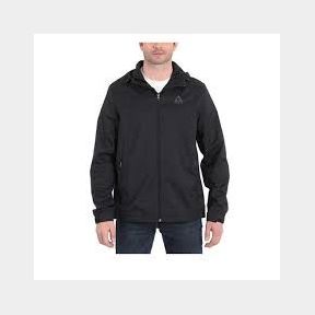 GERRY MEN'S LIGHTWEIGHT LINED WINDBREAKER RAIN JACKET IN BLACK, SZ LG