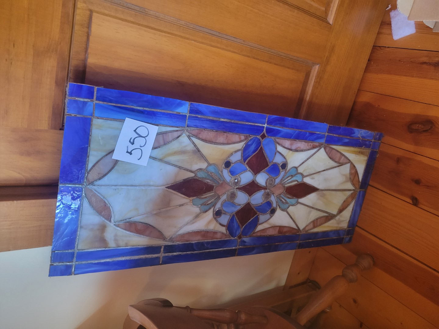 Stained glass insert Midwest Auctions, LLC