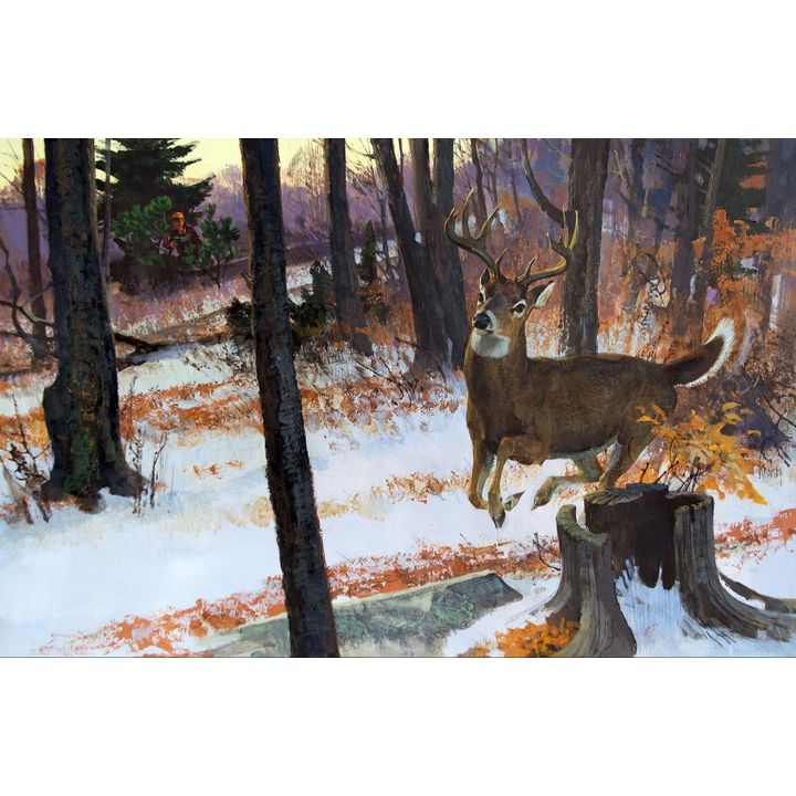 Watch the Buck Runways by Bob Kuhn (1920-2007)
