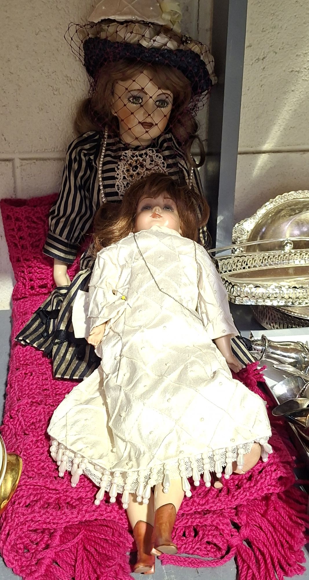 Two Ceramic Character Dolls