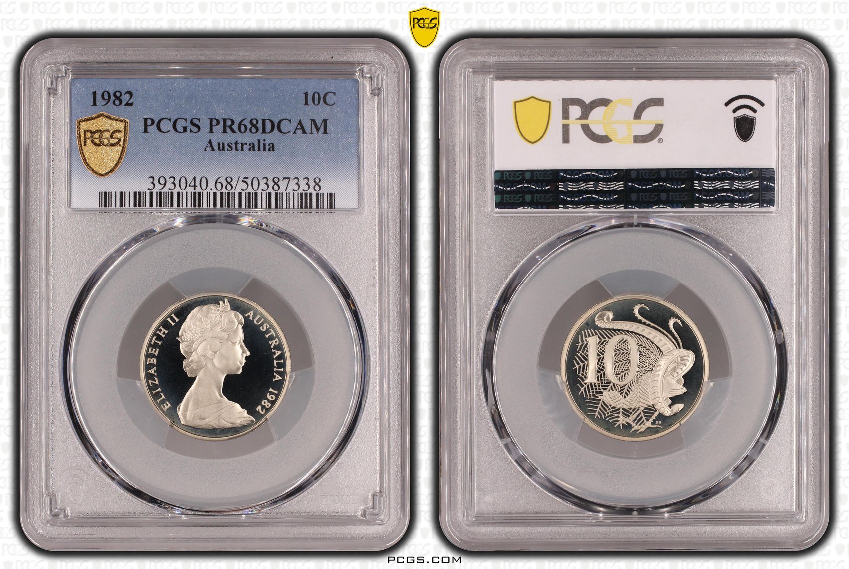 Ten Cent, 1982, Pcgs Pr68dcam
