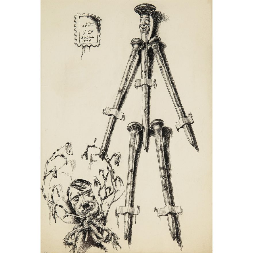 Bronisław Wojciech Linke | Kompozycja satyryczna,1949