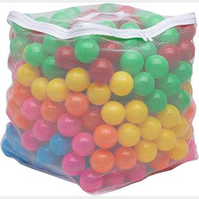 AMAZON BASICS BPA FREE CRUSH-PROOF PLASTIC BALL, PIT BALLS WITH STORAGE BAG, TODDLERS KIDS 12+ MONTHS, PACK OF 400 BALLS, 6 BRIGHT