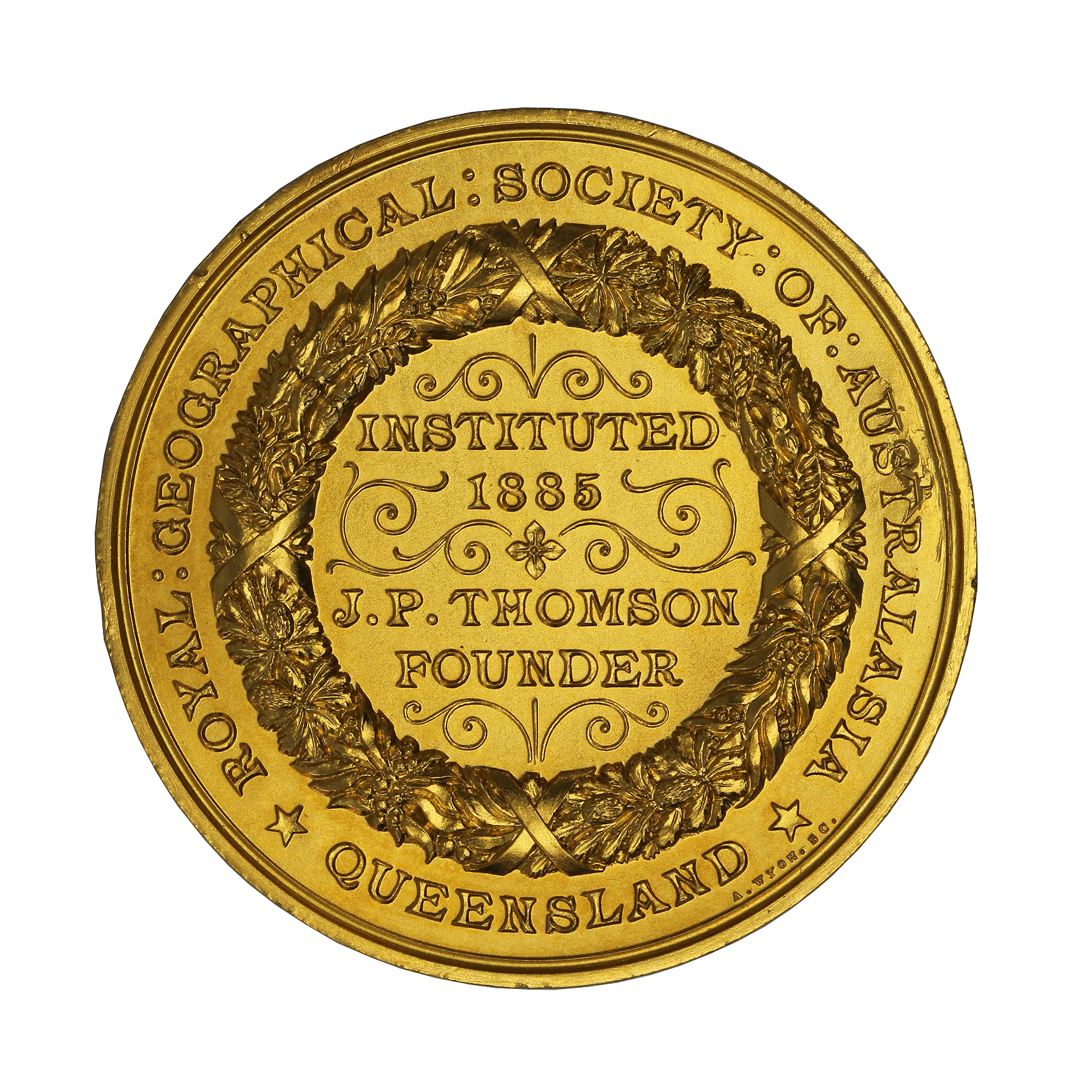 Royal Geographical Society of Australasia - Queensland Gold Medal, aFDC