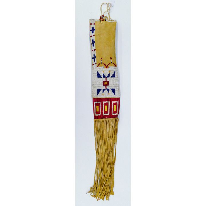 Old Plains Indian Quilled & Beaded Pipe Bag