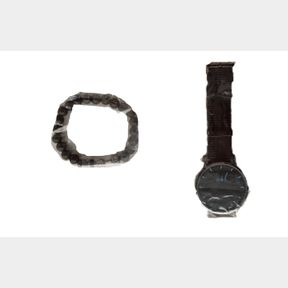 1 Piece Men Round Pointer Date Quartz Watch 1 Piece Bracelet