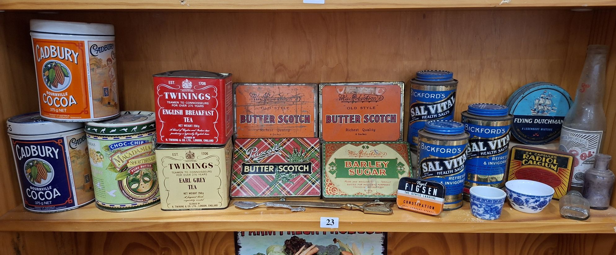 23 · ASSORTED TINS