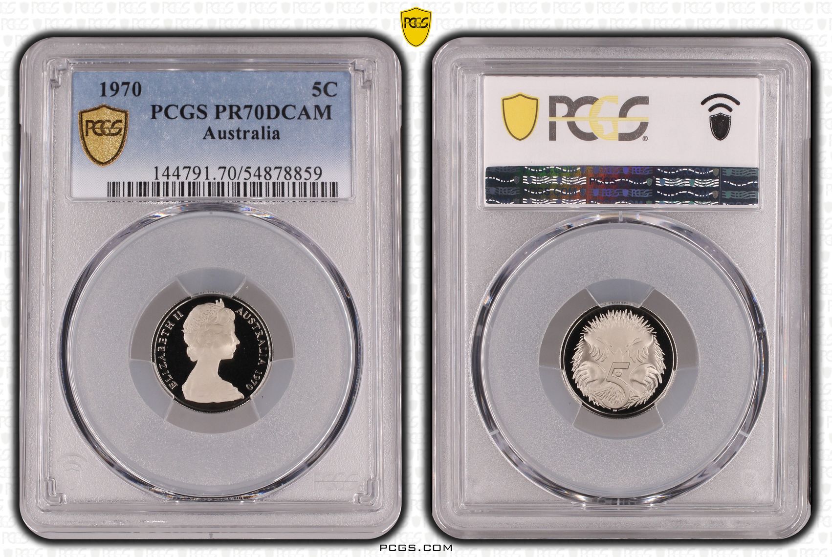 Pop 8/0, Five Cent, 1970, Pcgs Pr70dcam