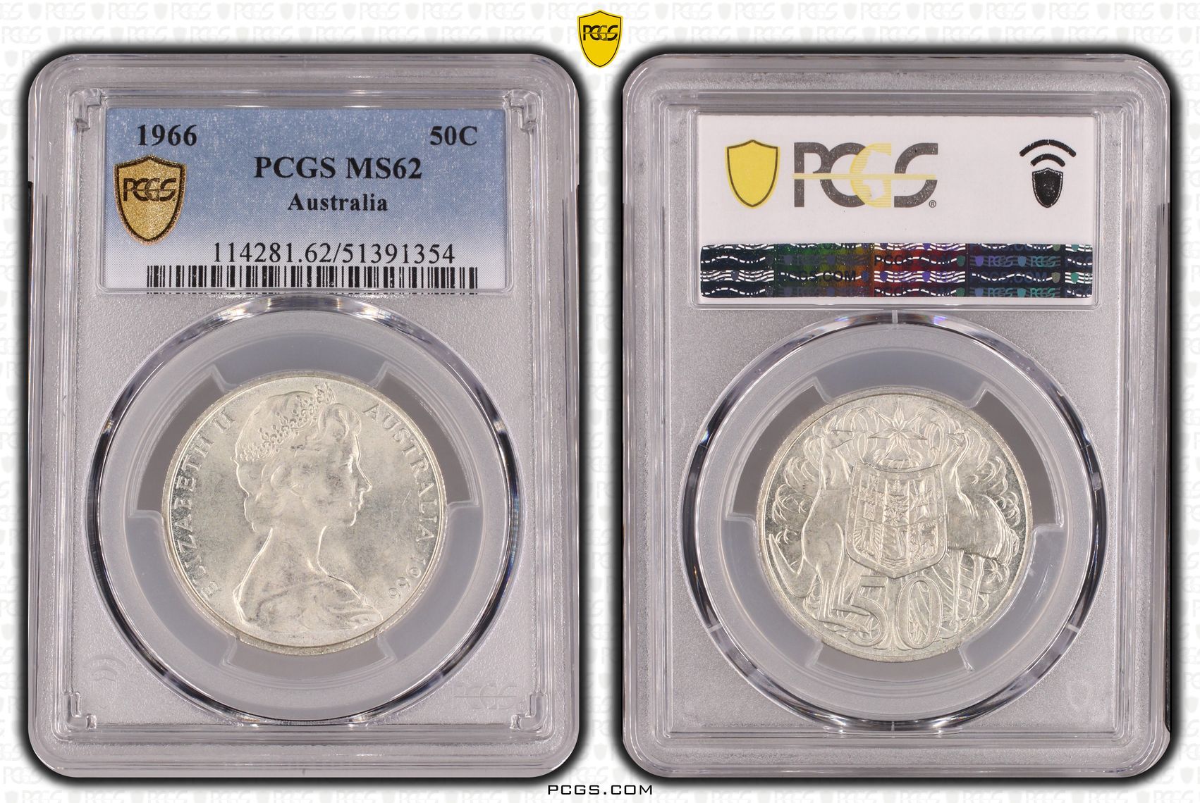Fifty Cent, 1966, PCGS MS62