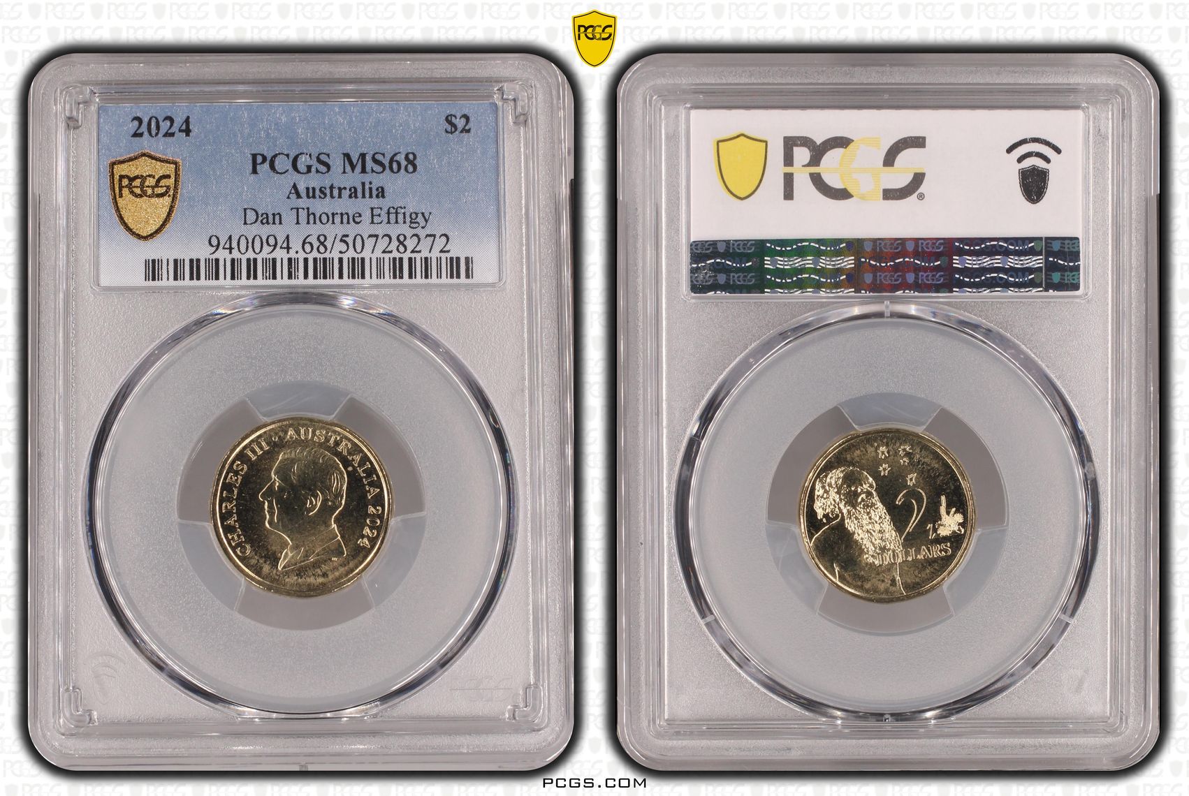 Dan Thorne Effigy, Two Dollar, 2024, PCGS MS68