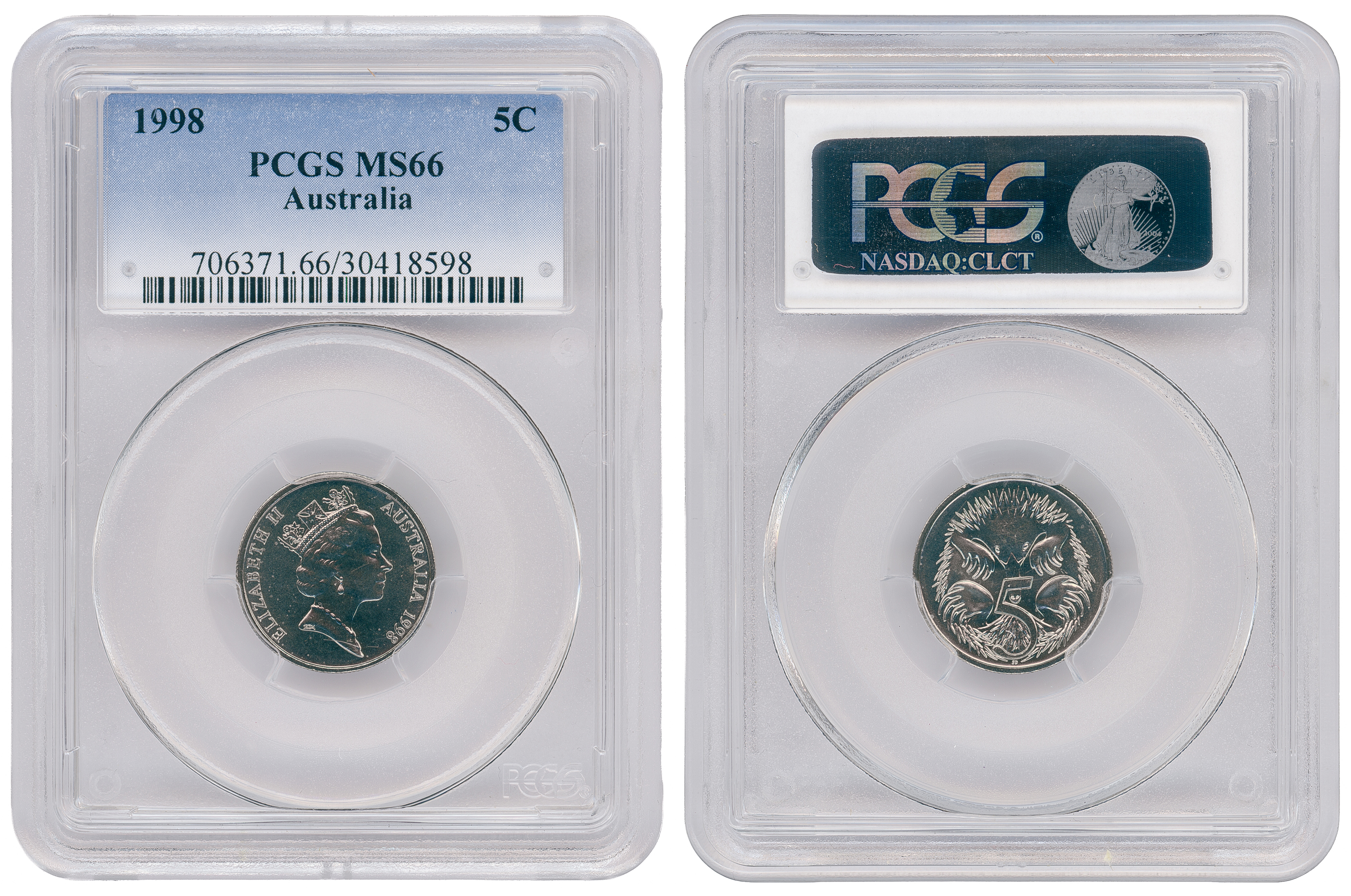 Five Cent, 1998, PCGS MS66