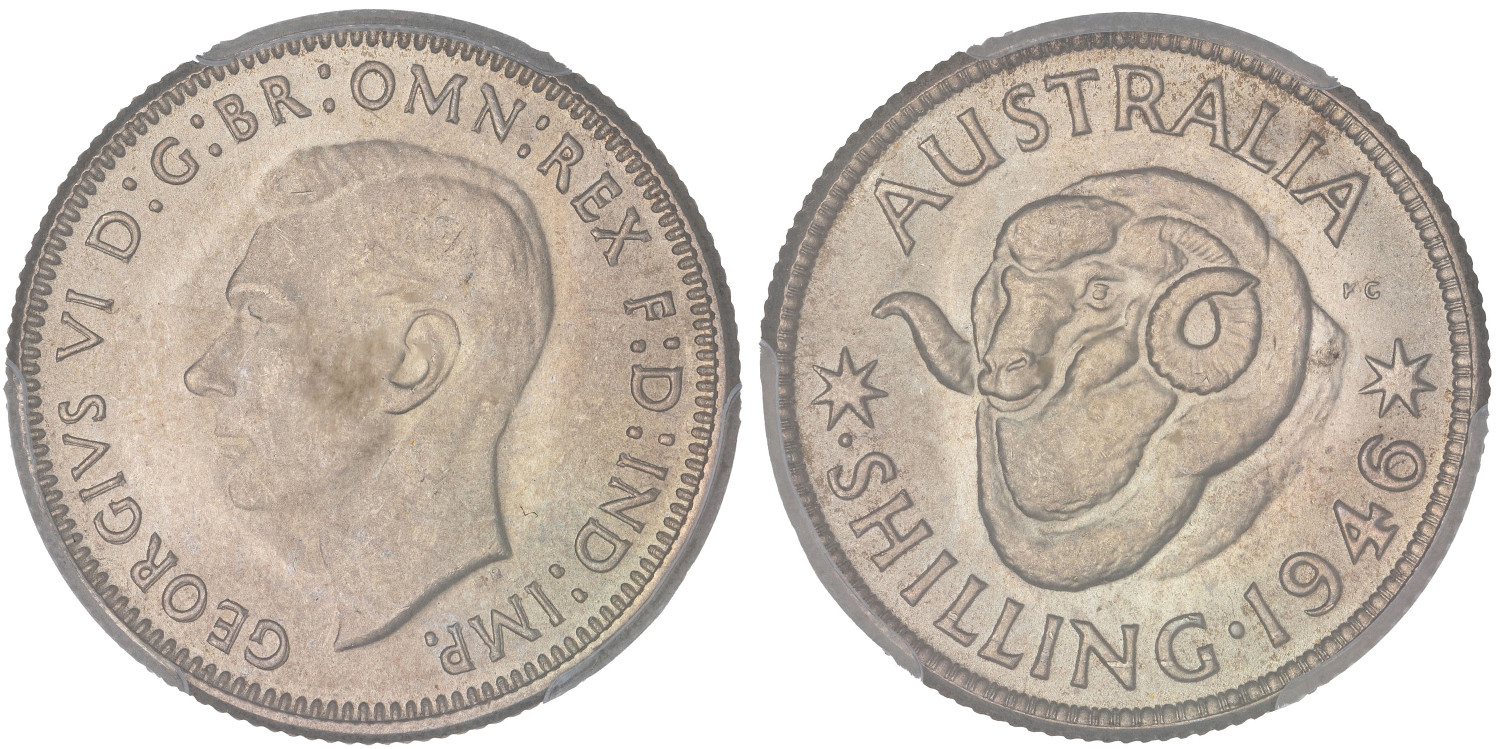 George VI, Shilling, 1946 .S, PCGS MS64