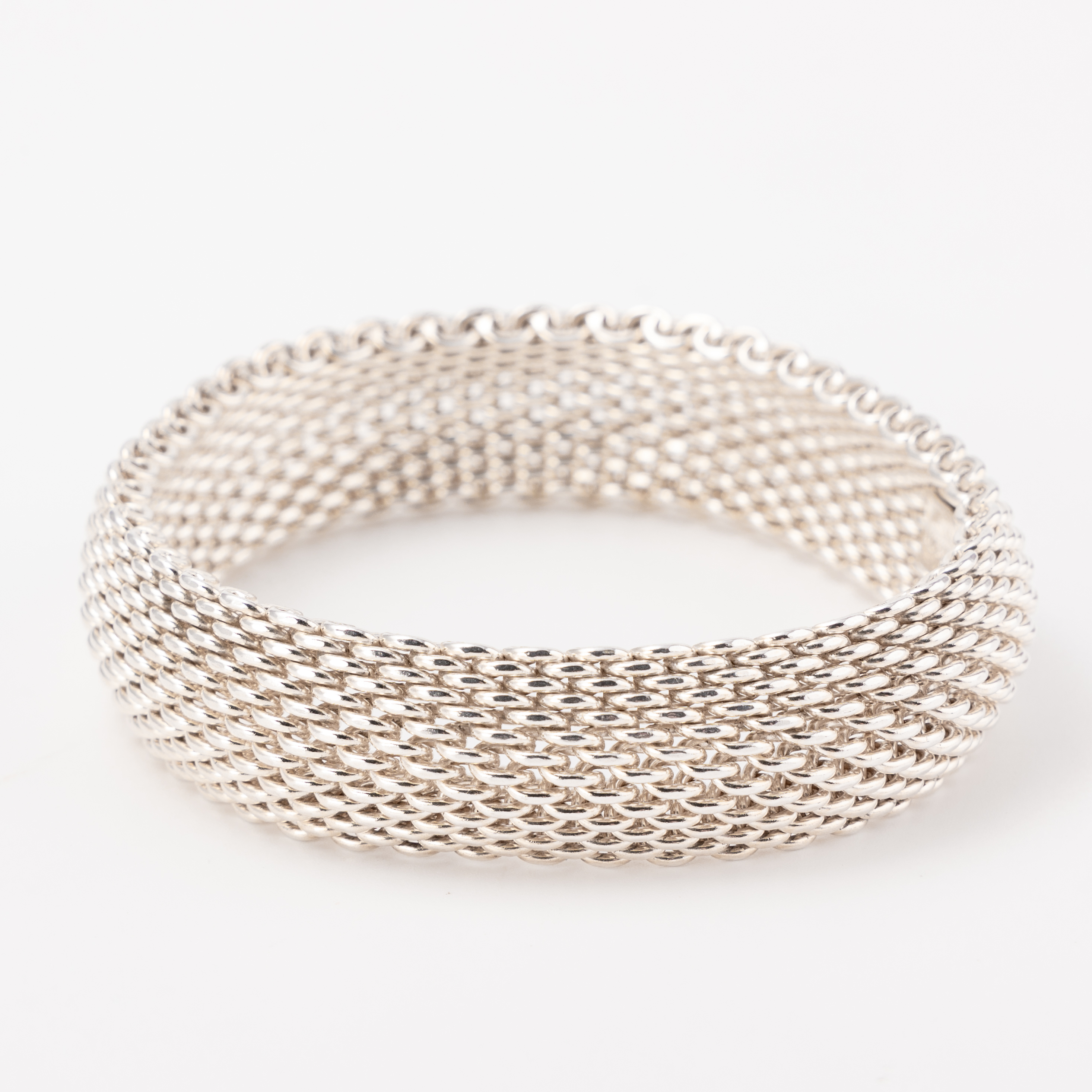 Tiffany & Co Sterling Silver Somerset Mesh Bracelet