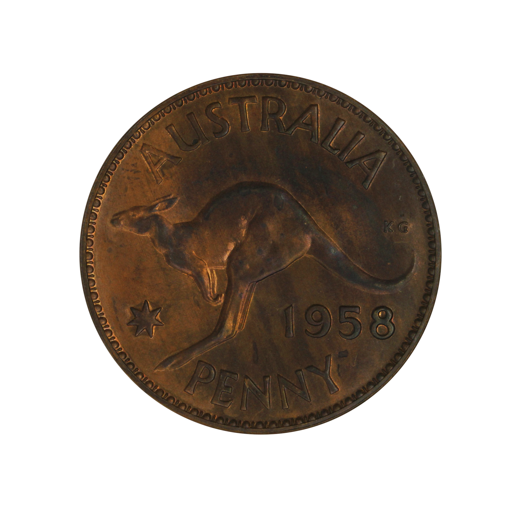 Elizabeth II, Penny, 1958, aFDC