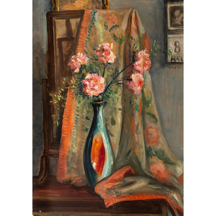 Irena Weiss zw. Aneri | Goździki w wazonie, ok. 1950