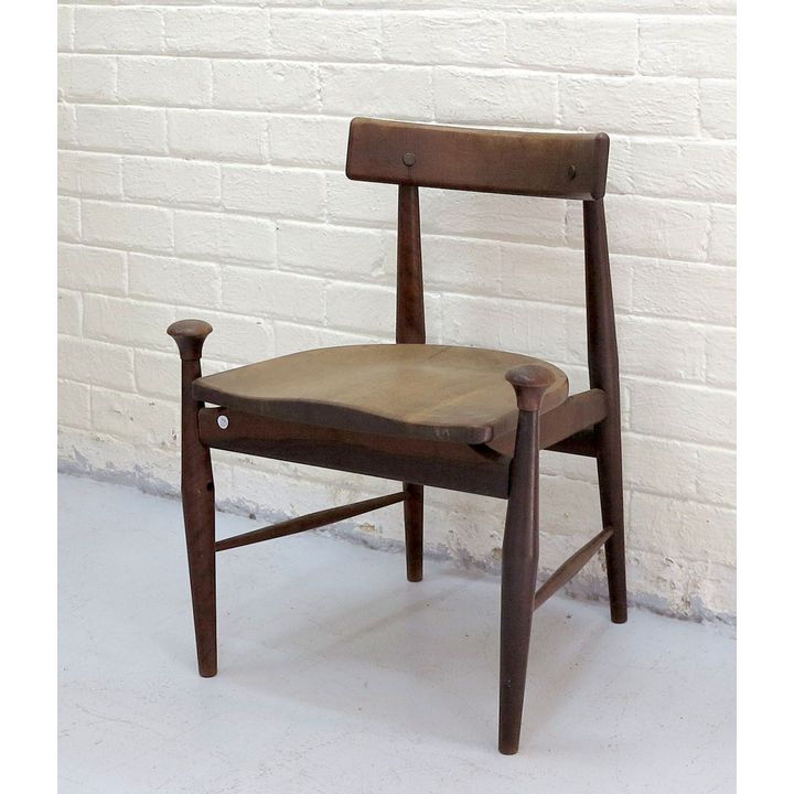 MID CENTURY IMBUIA SIDE CHAIR