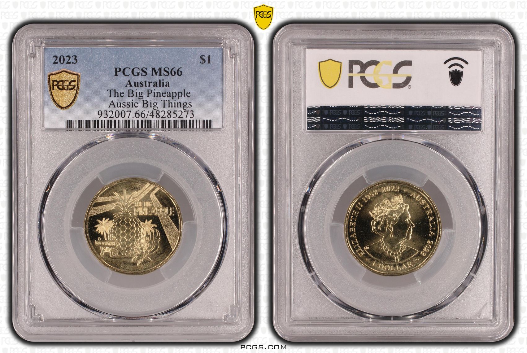 The Big Pineapple Aussie Big Things, One Dollar, 2023, PCGS MS66