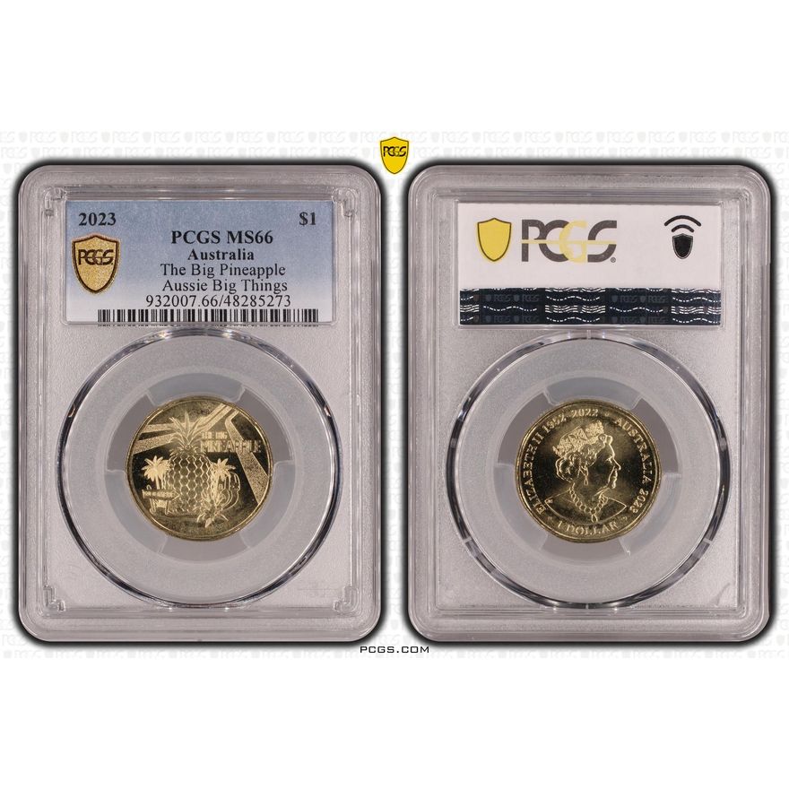 The Big Pineapple Aussie Big Things, One Dollar, 2023, PCGS MS66