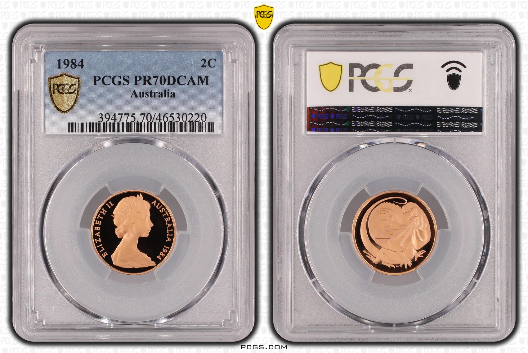 Elizabeth II, Two Cent, 1984, PCGS PR70DCAM