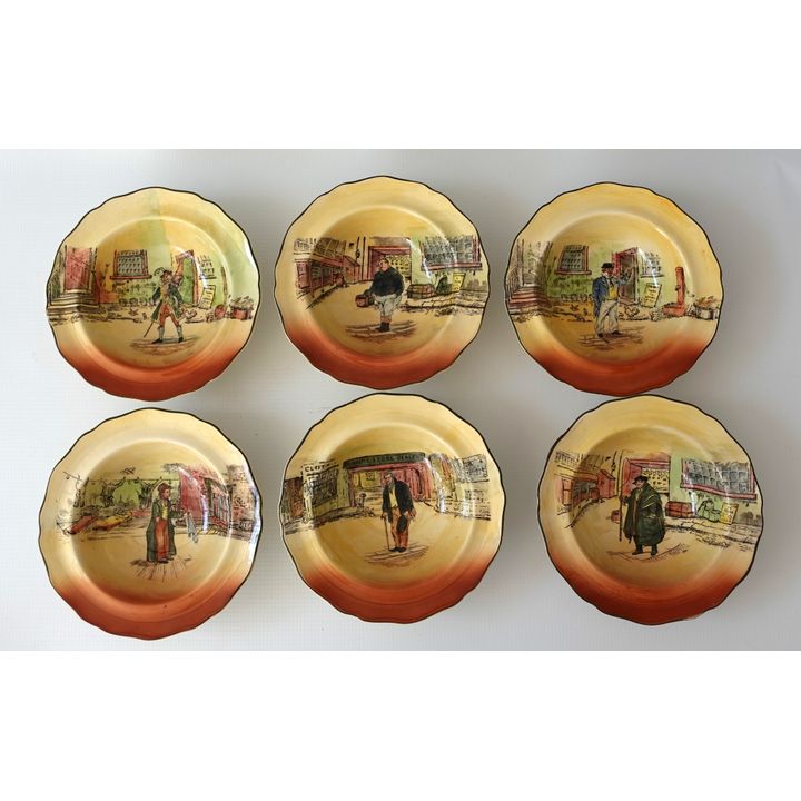 SET OF 6 ROYAL DOULTON DICKENS DESSERT BOWLS