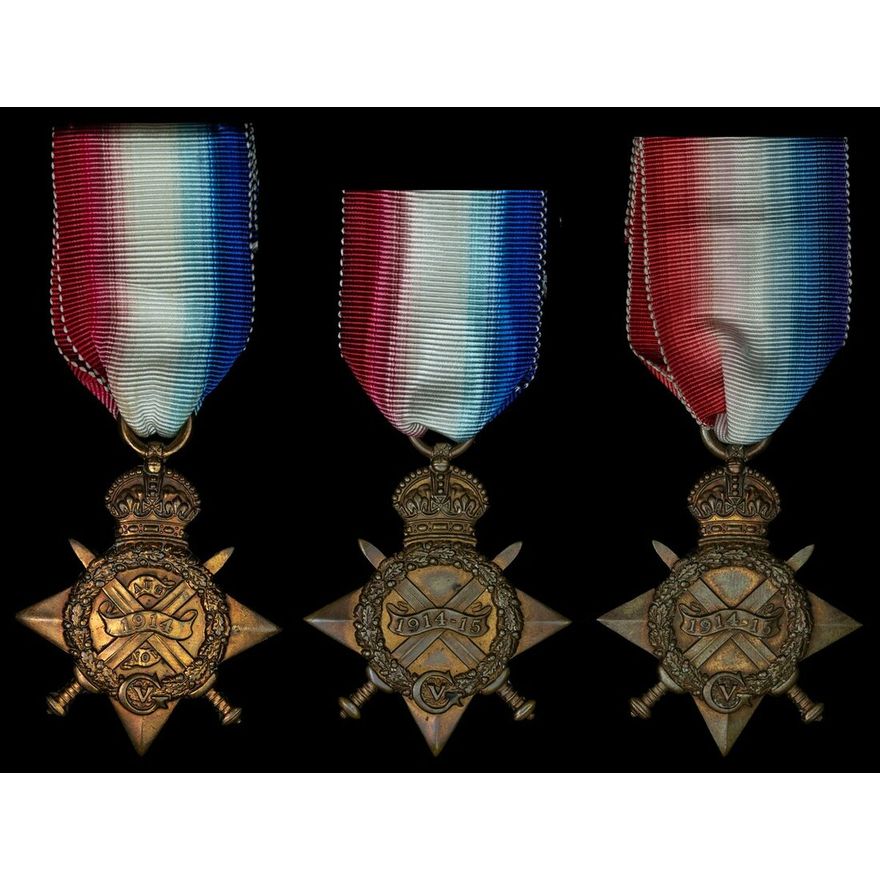 The 1914 Star awarded to Corporal T. Slater, Lancashire Fusiliers, who ...