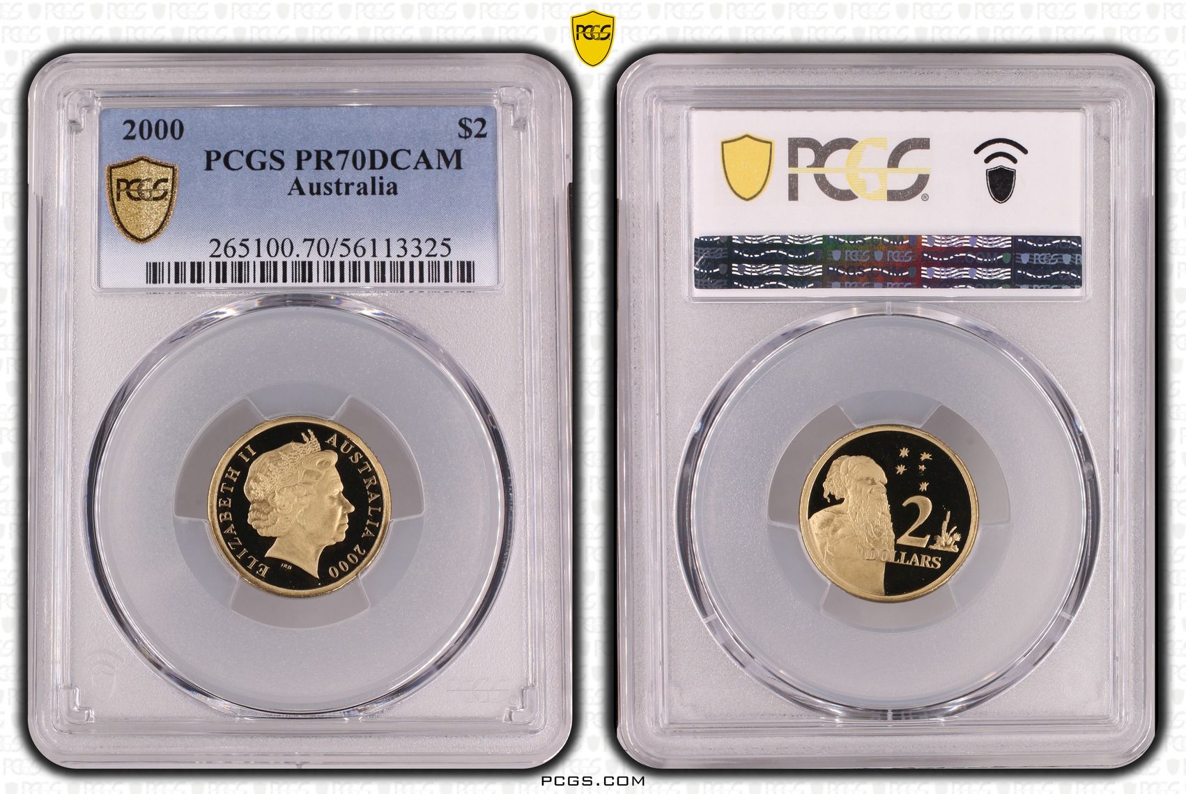 Two Dollar, 2000, PR70DCAM