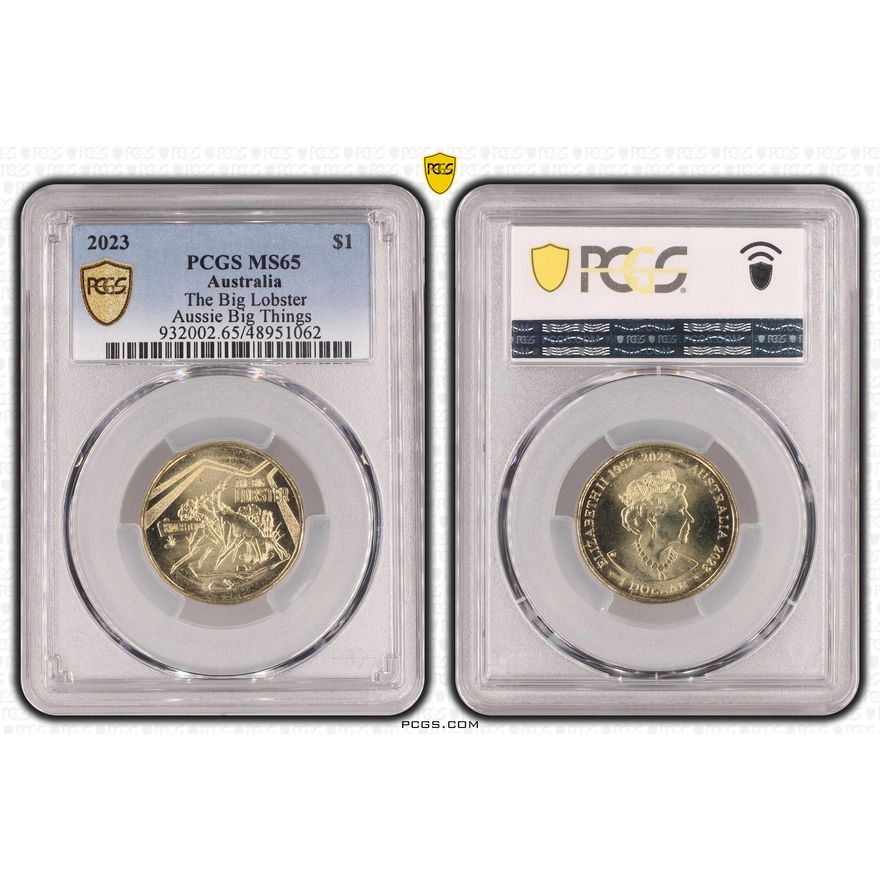 The Big Lobster Aussie Big Things , One Dollar, 2023, PCGS MS65
