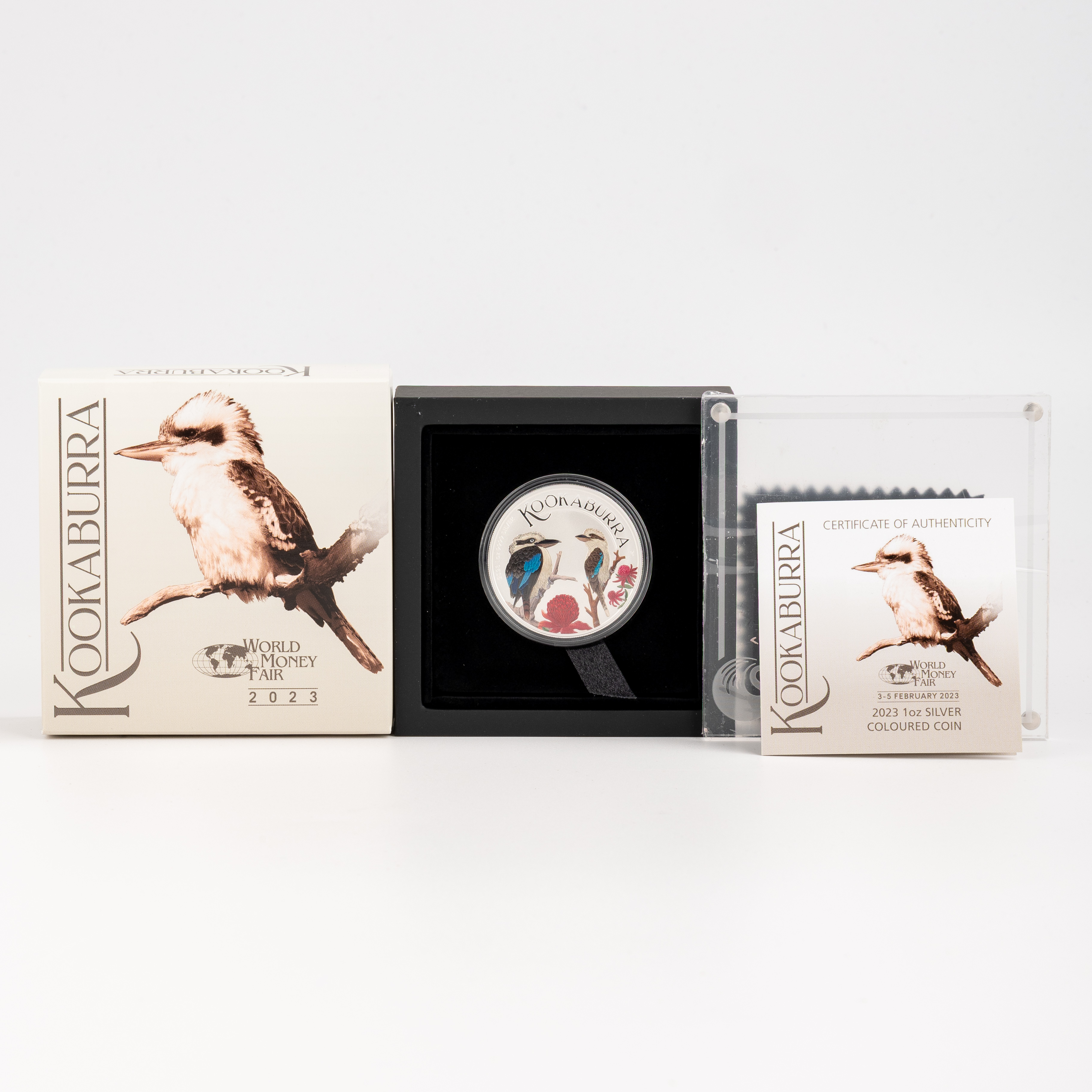 Elizabeth II, Perth Mint - Kookaburra Coloured, WMF Issue, One Dollar, 2023, FDC