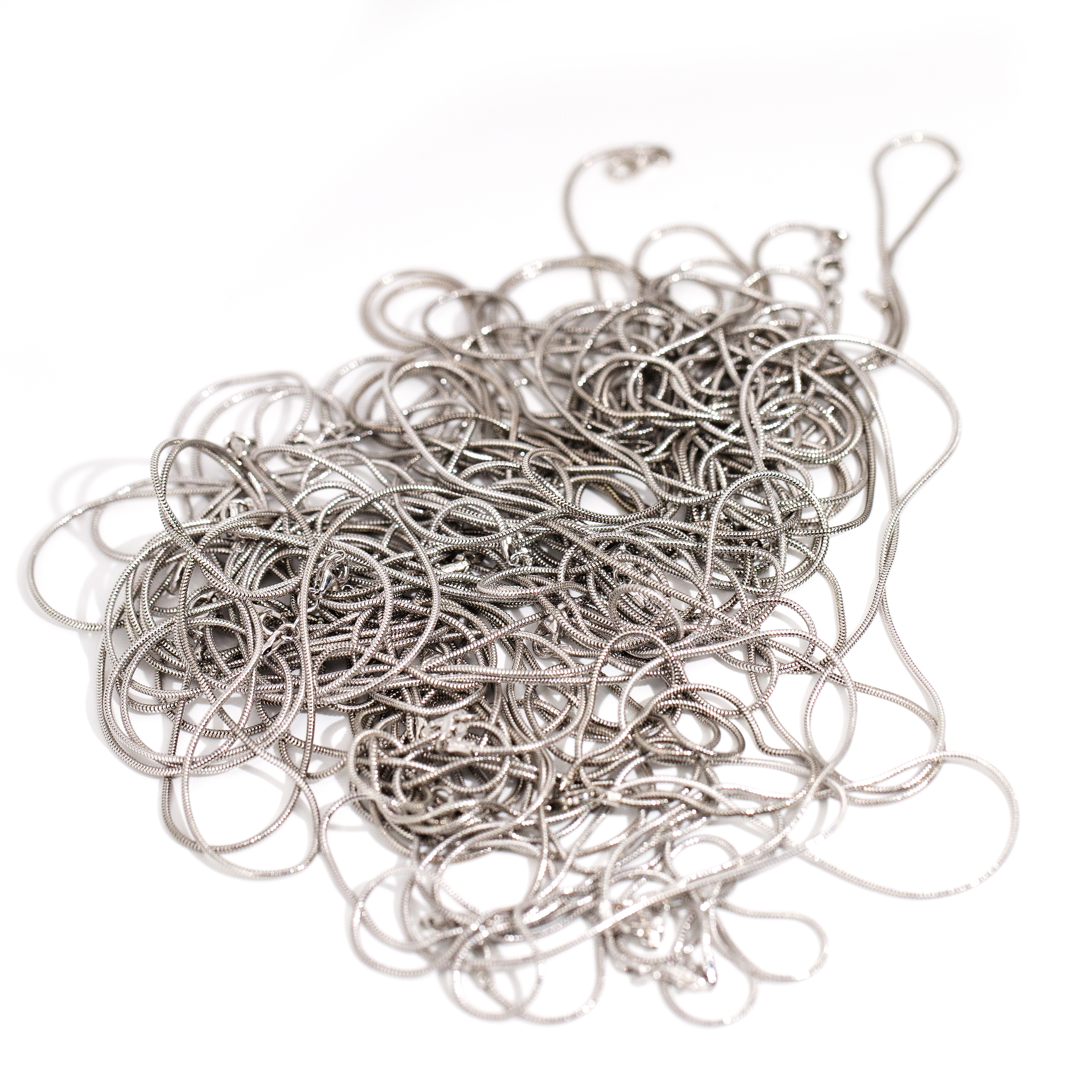 400 · Mix Lot of Silver Chains