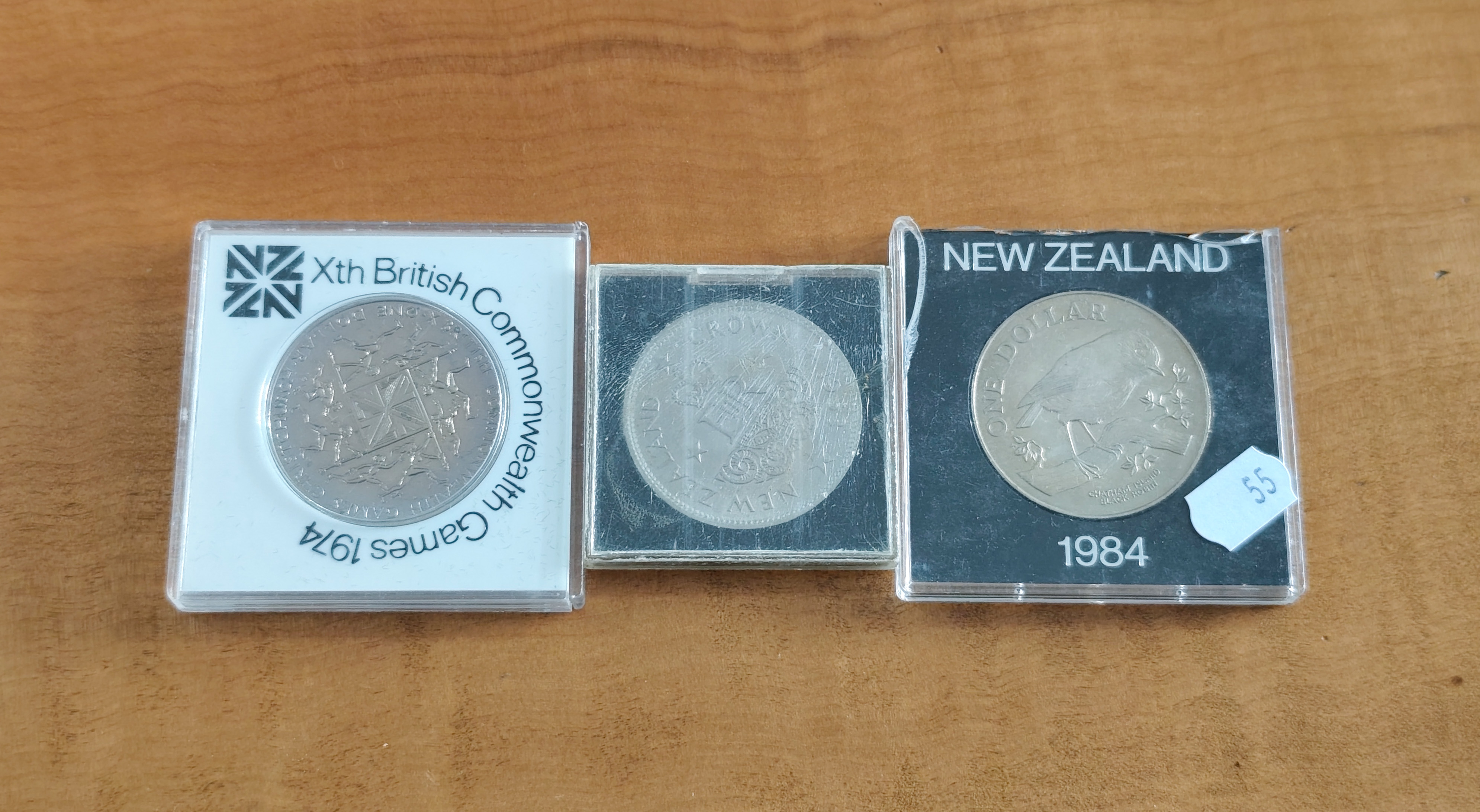 Commemorative Coins x 3 — sold at auction in New Zealand for $15