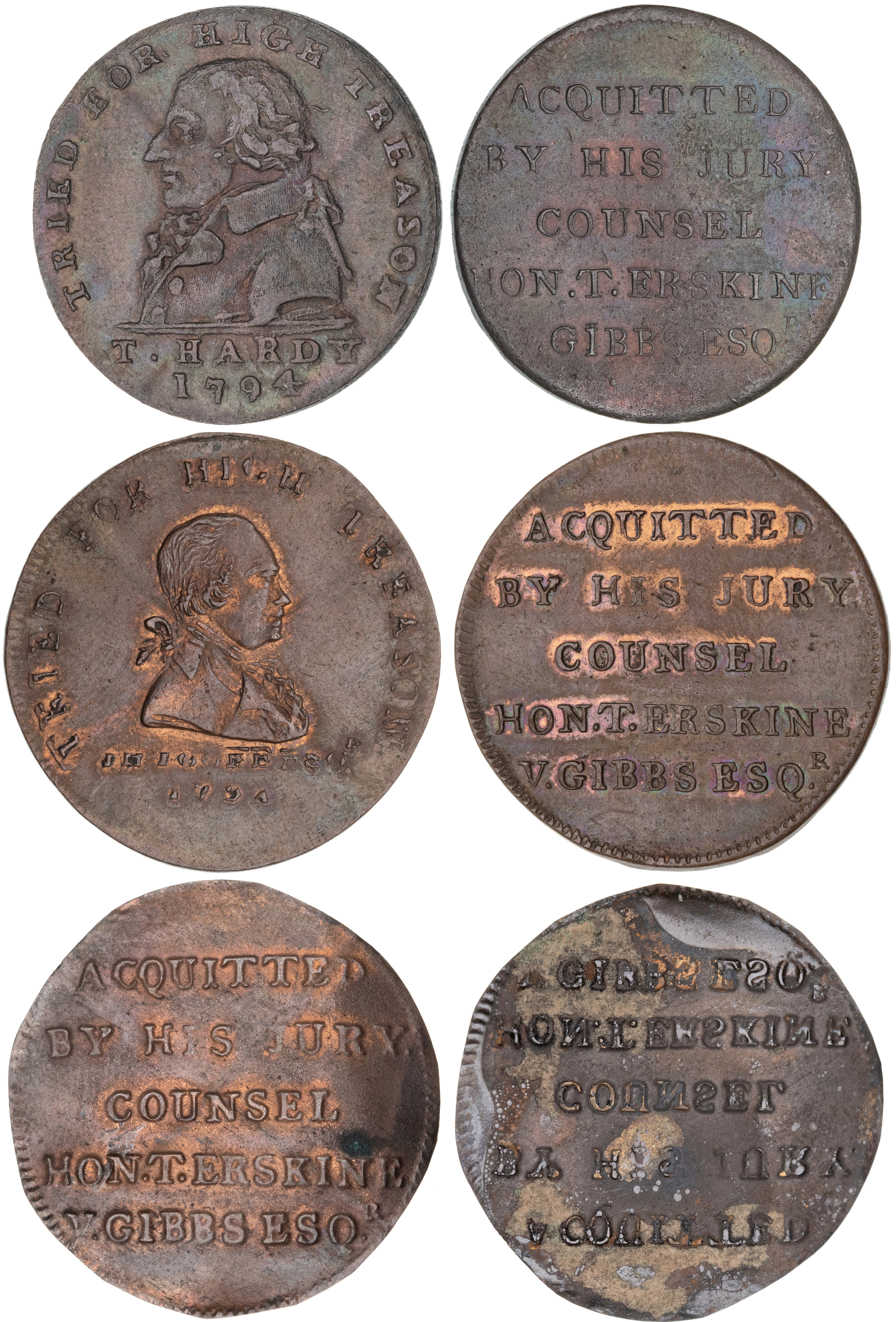 Great Britain, Halfpenny, 1794, aEF