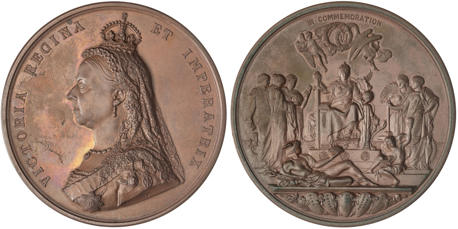 Great Britain, Victoria, Jubilee Medal (Bronze), 1887, aFDC