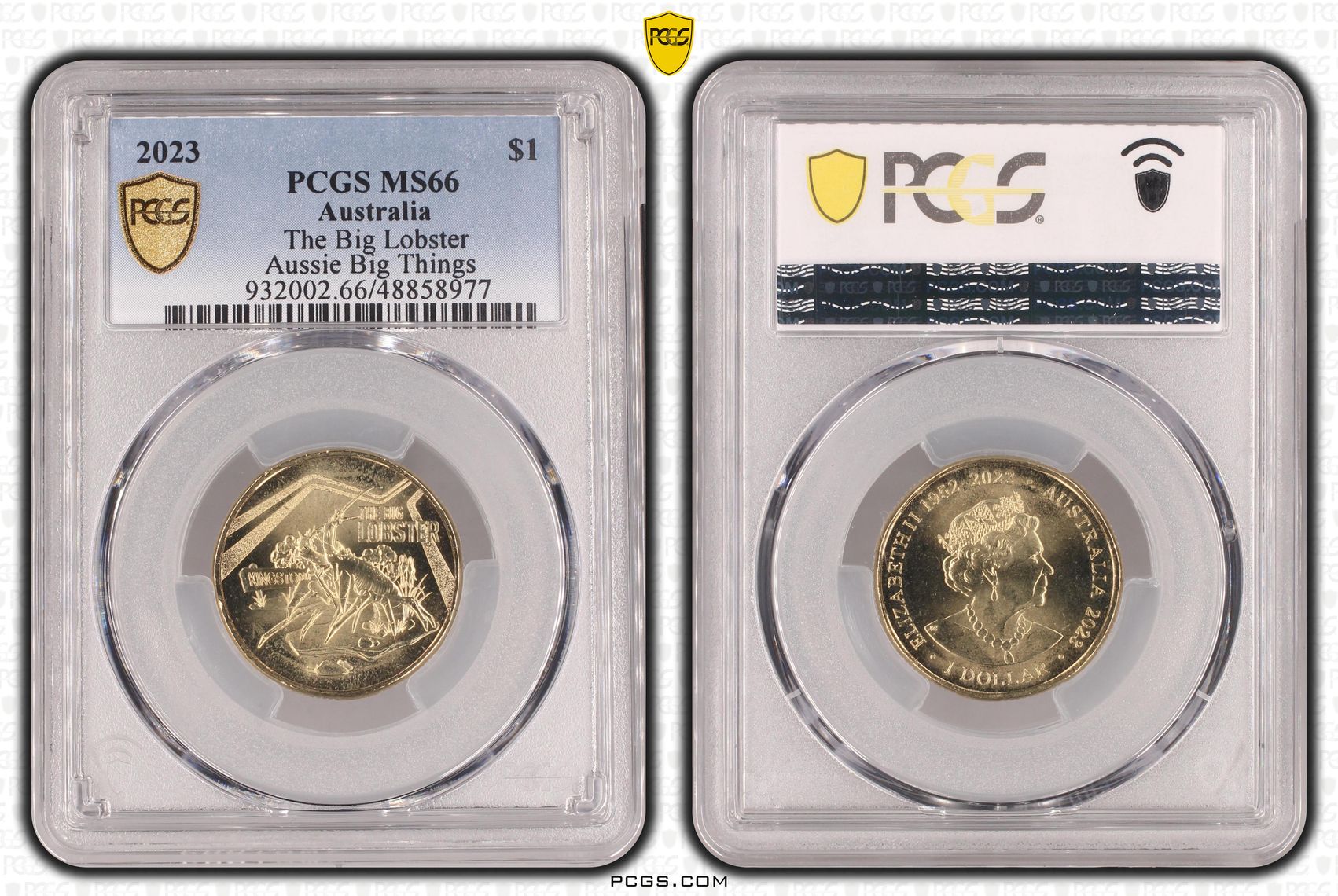 The Big Lobster Aussie Big Things, One Dollar, 2023, PCGS MS66