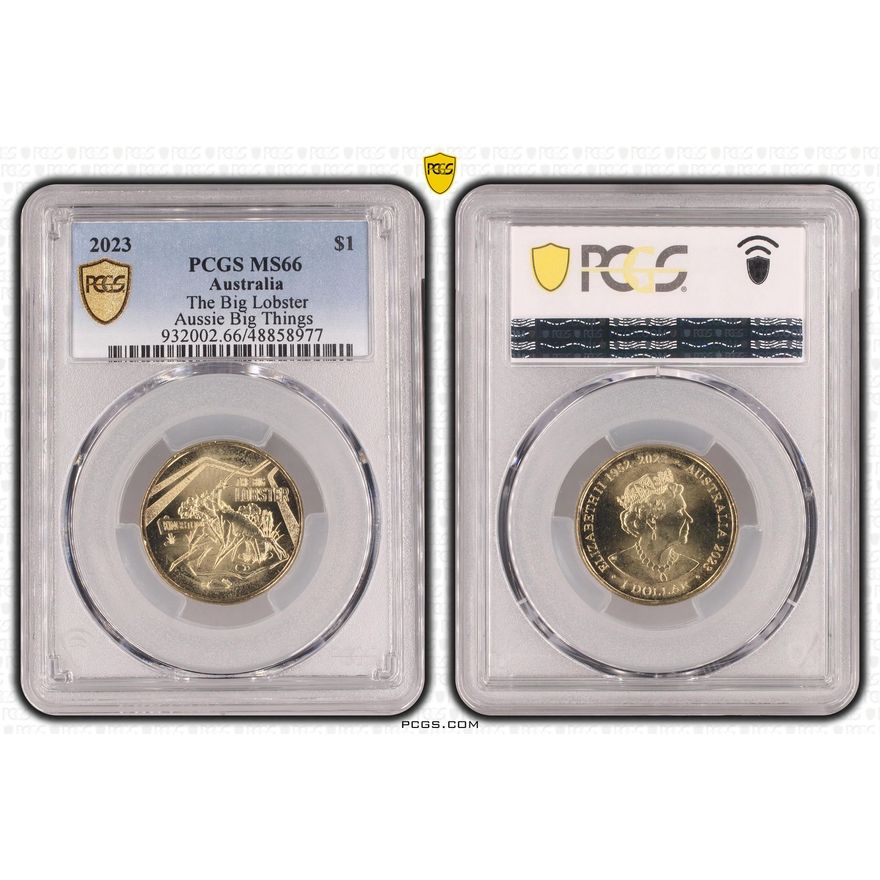 The Big Lobster Aussie Big Things, One Dollar, 2023, PCGS MS66