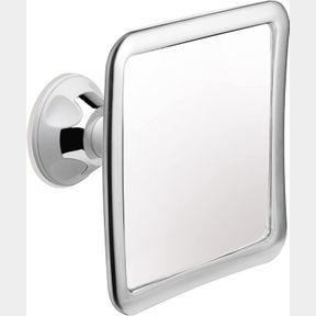 MIRRORVANA FOGLESS SHOWER MIRROR FOR SHAVING WITH UPGRADED SUCTION, ANTI FOG SHATTERPROOF SURFACE AND 360 SWIVEL, 6.3" X 6.3" (CHR