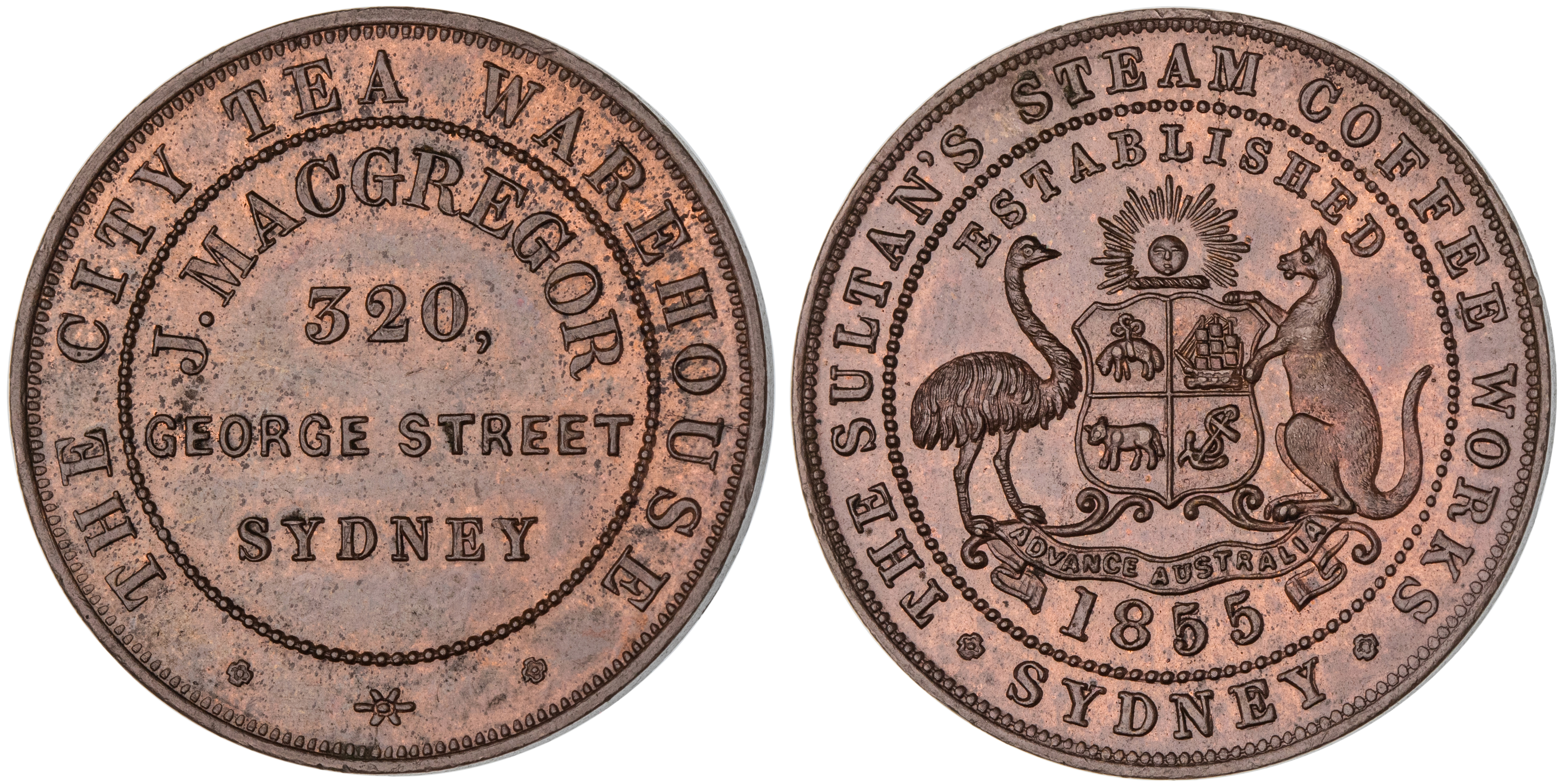 Sydney, New South Wales, J. MacGregor, Penny, UNC