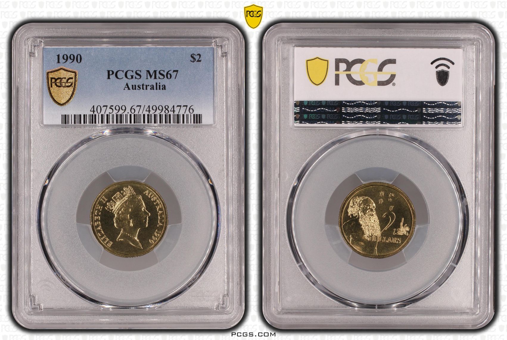 Two Dollar, 1990, PCGS MS67