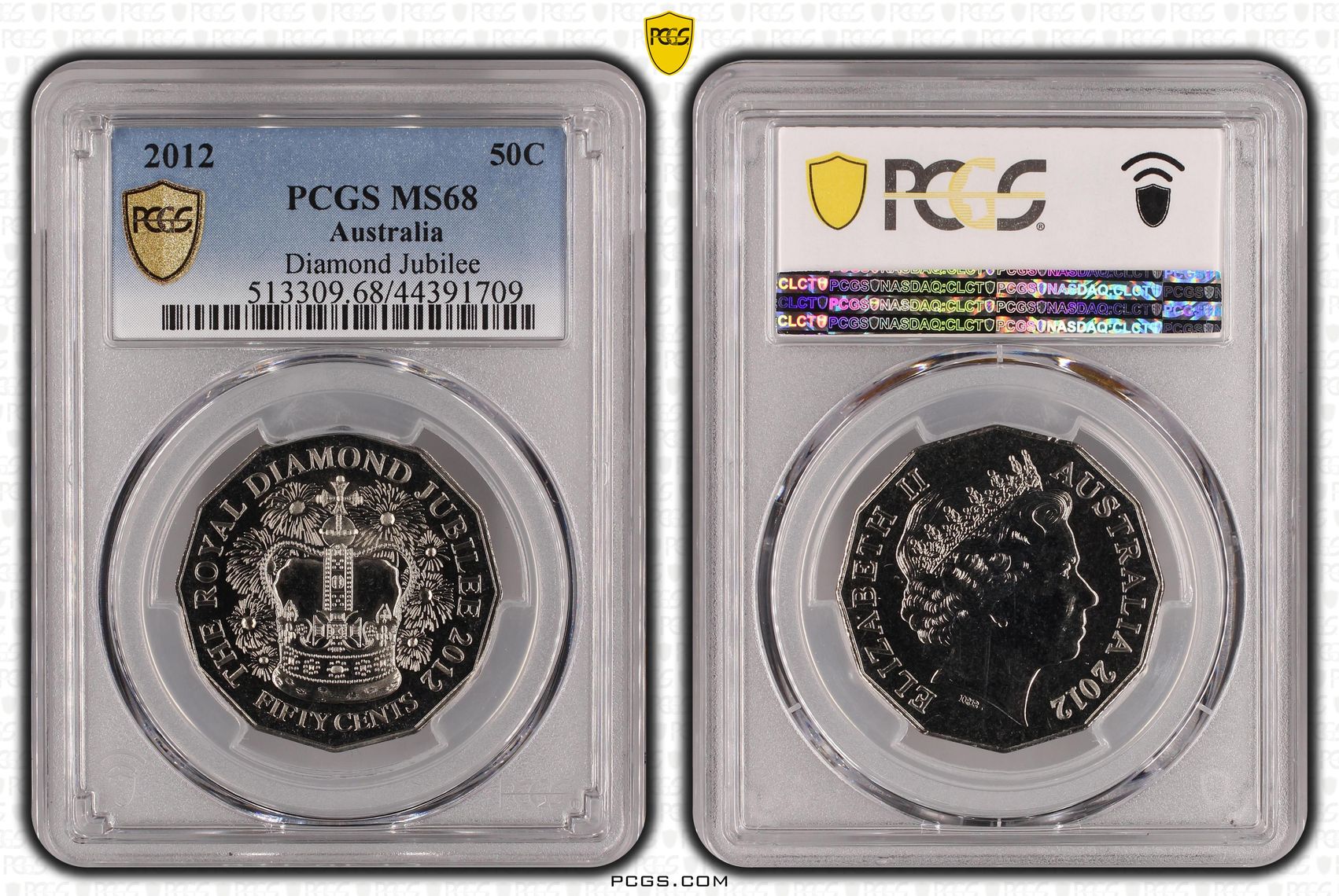 Diamond Jubilee , Fifty Cent, 2012, PCGS MS68