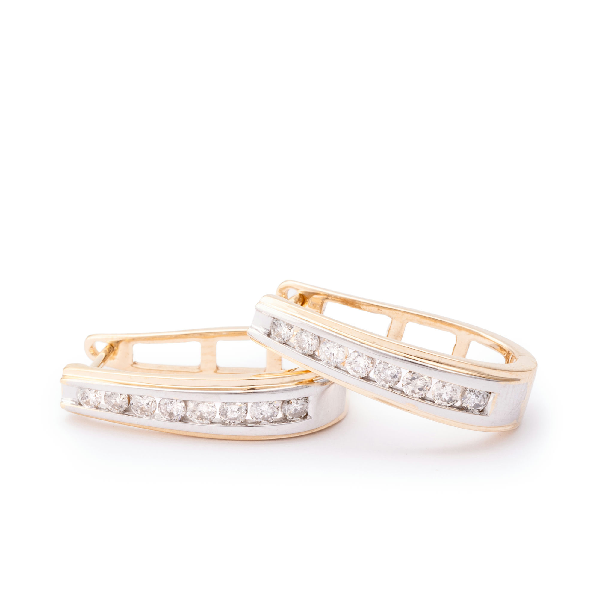 0.40 Carat Diamond Earrings 9ct Gold,