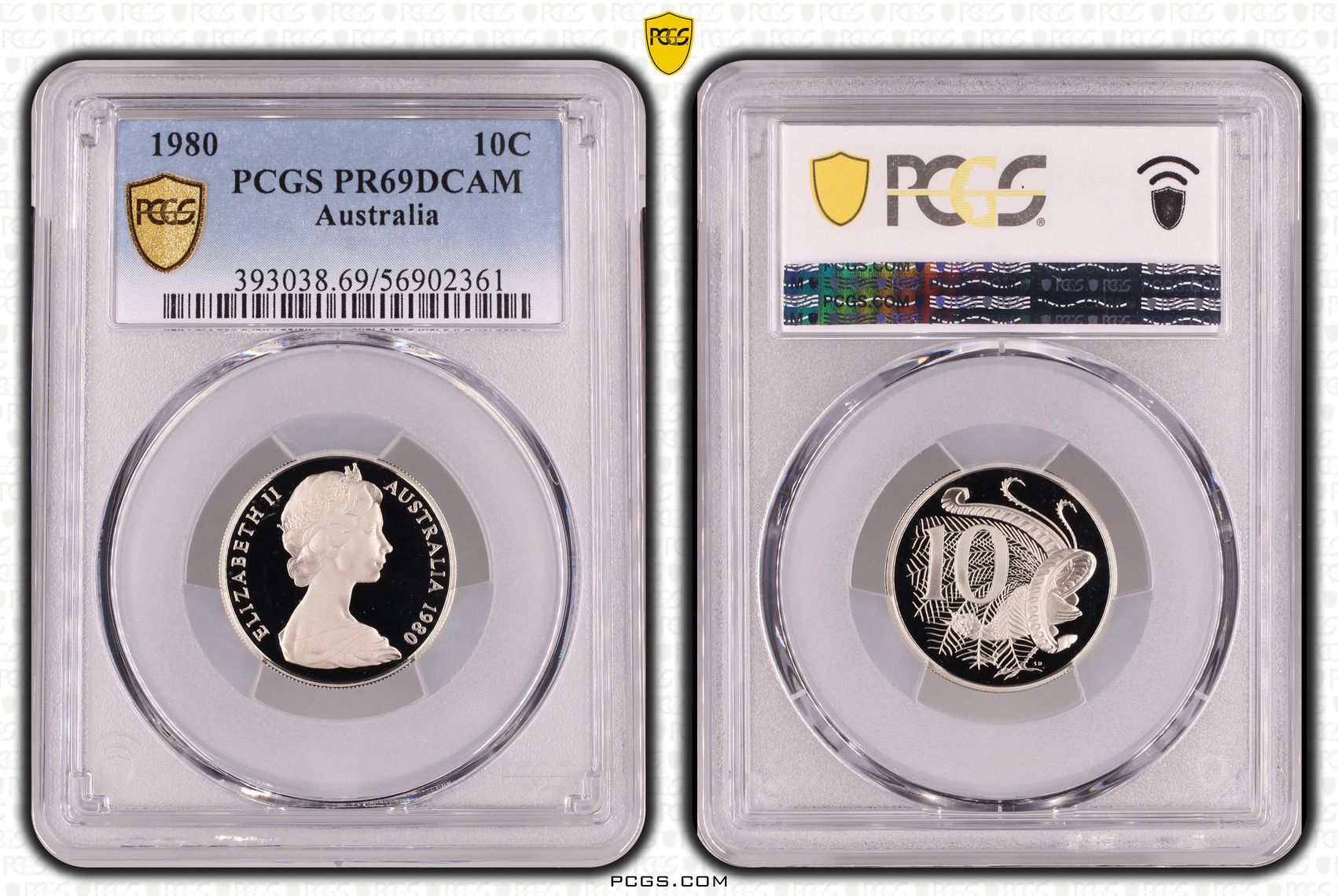 Ten Cent, 1980, Pcgs Pr69dcam