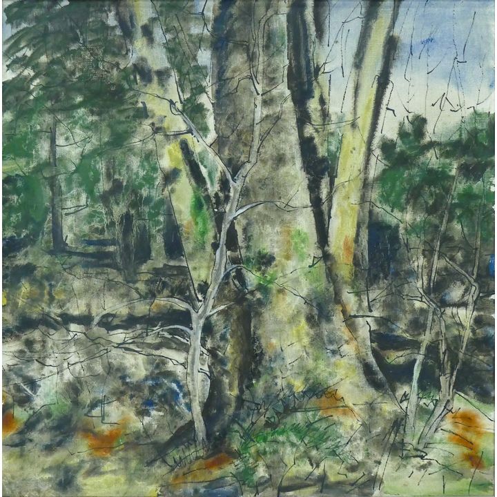 Neil Meitzler ''Sketch of Trees'' (My Studio Window) 1965 Oil