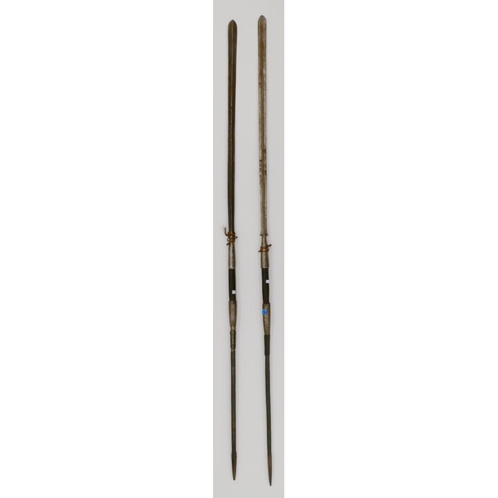 Pair Masaai African Lion Spears 66''
