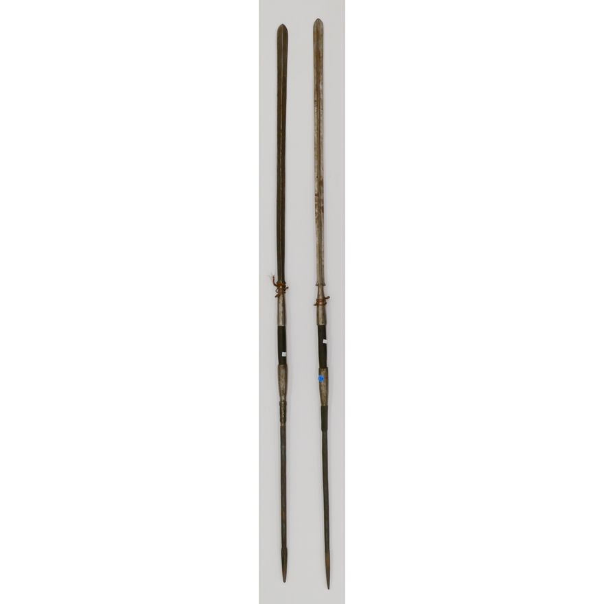 Pair Masaai African Lion Spears 66''