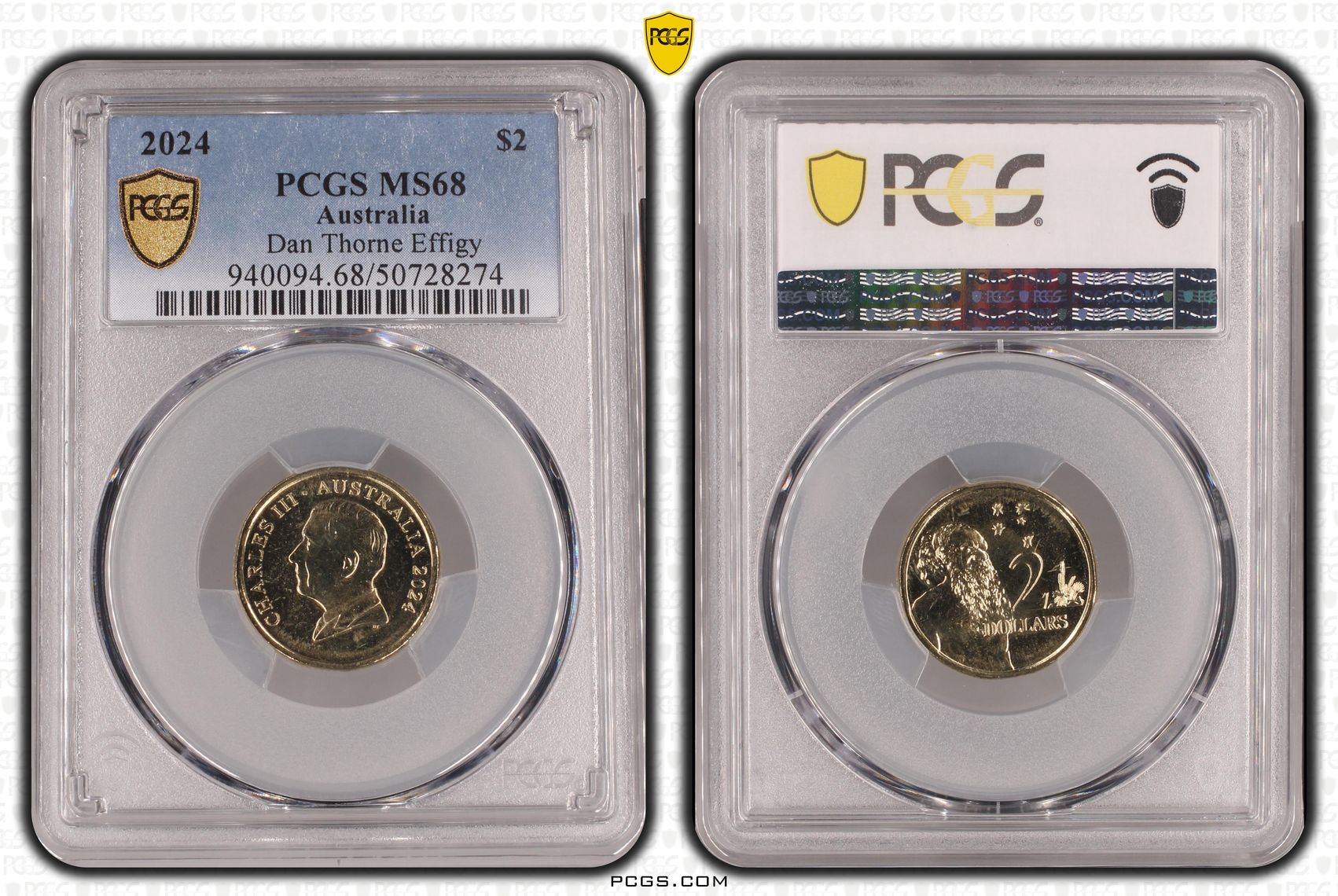Dan Thorne Effigy, Two Dollar, 2024, PCGS MS68