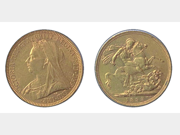 1893 VICTORIA OLD HEAD SYDNEY MINT SOVEREIGN