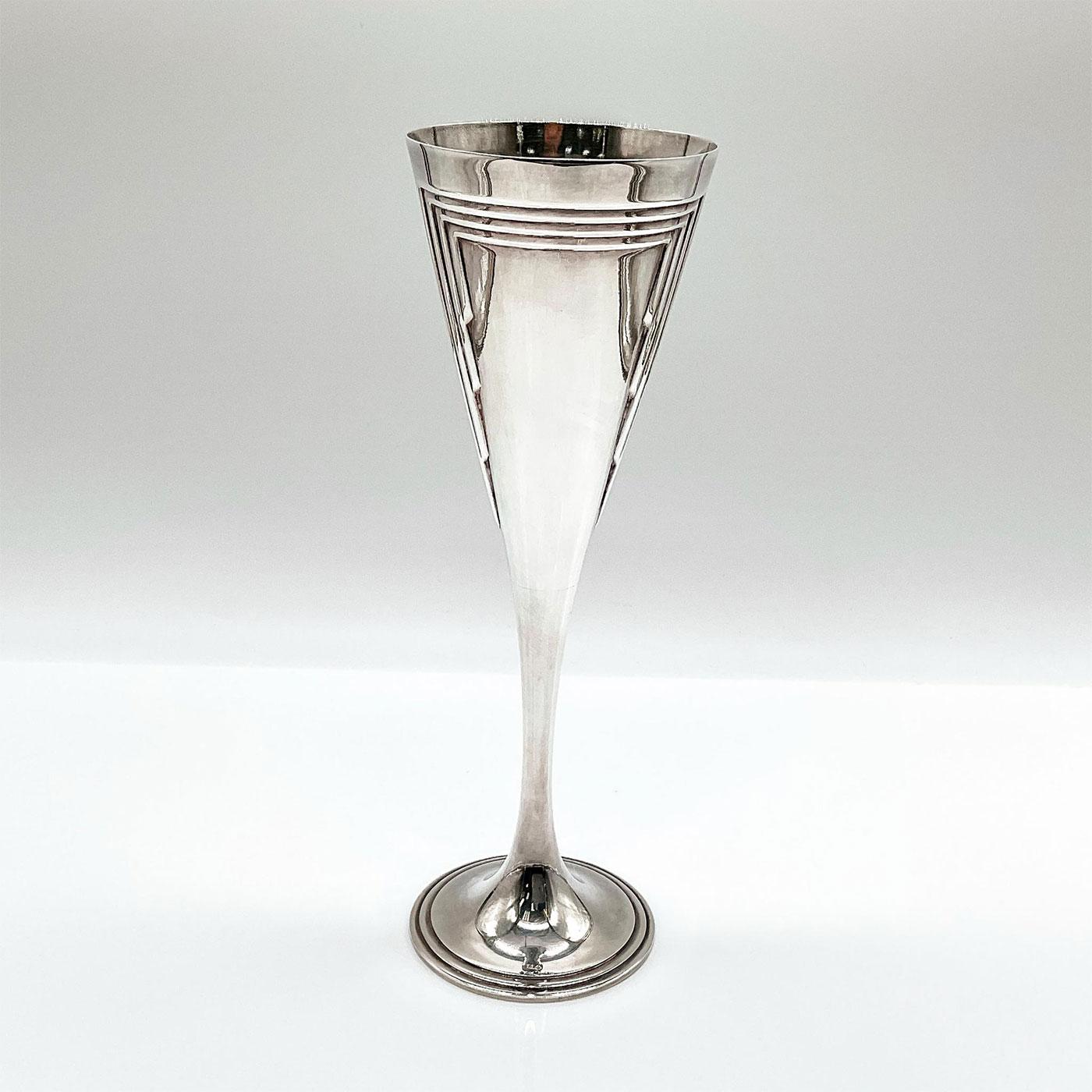 Art Deco Champagne Flutes