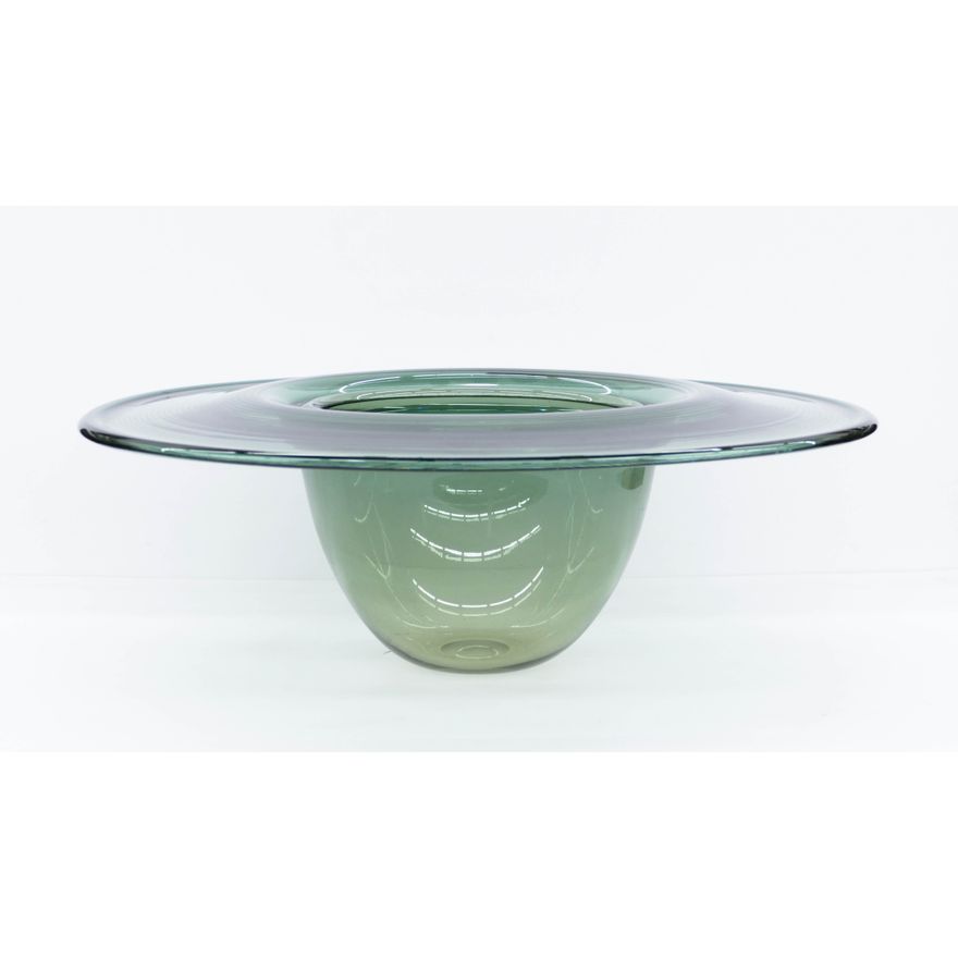 Benjamin Moore ''Interior Fold Bowl'' 1980's Blown Glass